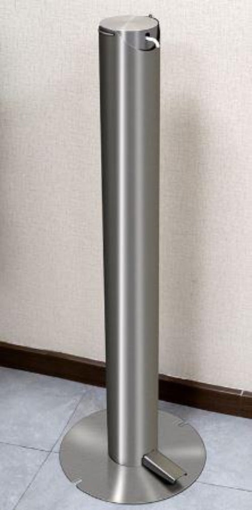 stainless steel sanitizer dispenser foot pedal activated