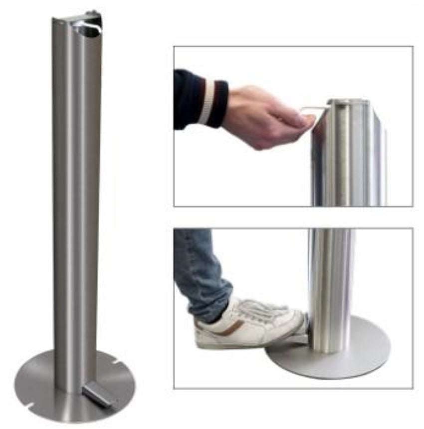 Foot pedal operated sanitizer dispenser - 1 litre