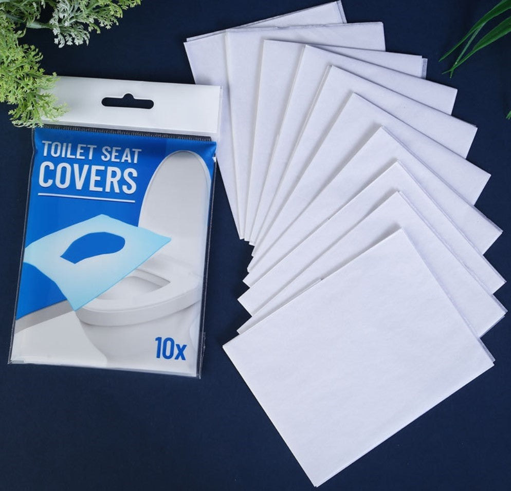 Disposable toilet seat cover 10/pk