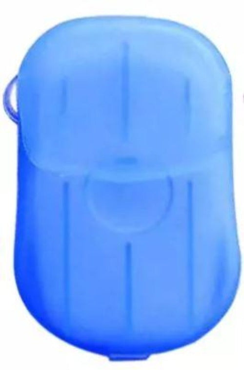 paper soap sheets blue dispenser