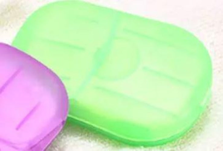 paper soap sheets green dispenser