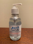 8oz bottle of Aqua sanitizer