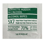 Alcohol wipes 5" X 7" -one